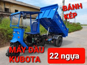 xe ba bánh máy dấu nhật 22 mã lực bánh kép