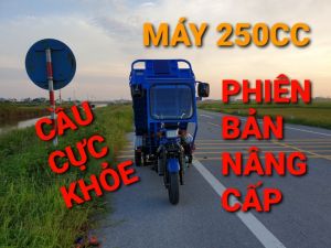 xe ba bánh máy 250cc bản nâng cấp